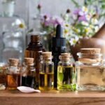 Using essential oils in natural cleaning products.